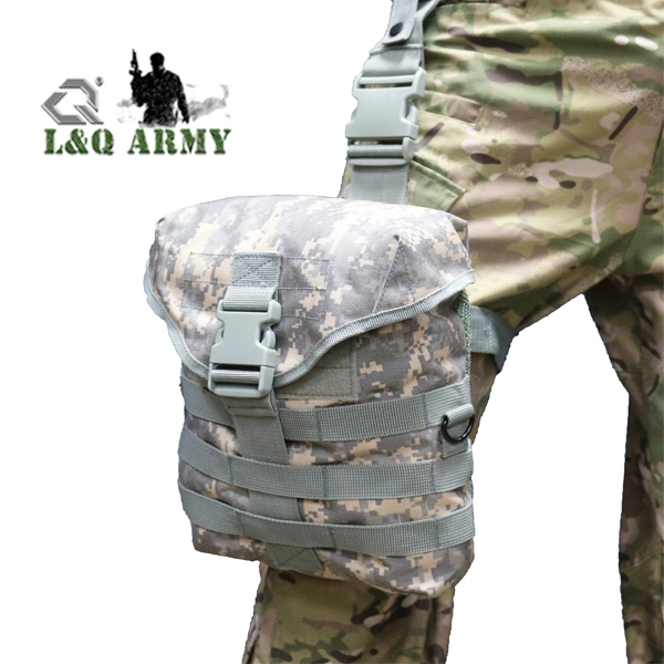 Tactical Drop Leg Gas Mask Pouch Thigh Bag