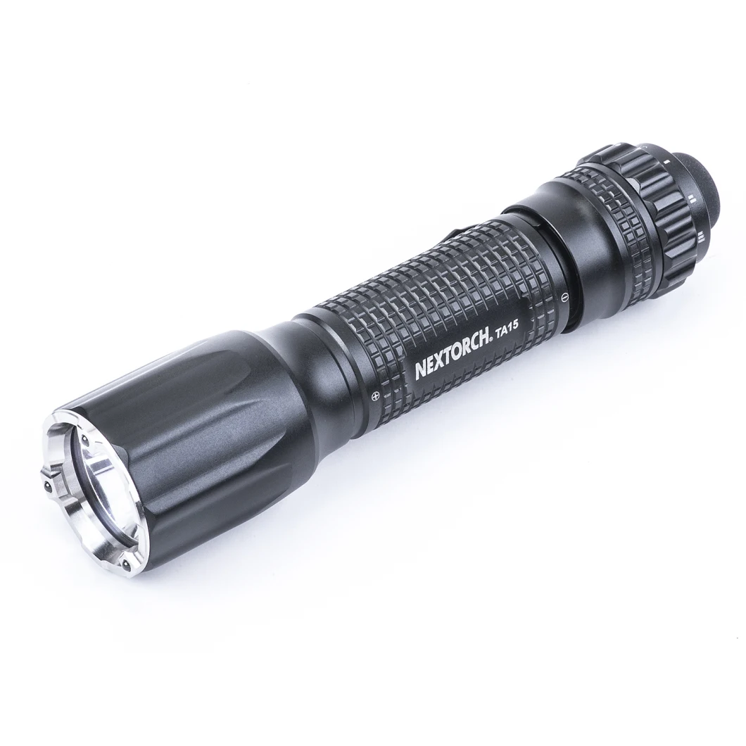 Nextorch Ta15 LED Police Light Mini LED Flashlights Flash Light Camping Tactical Lamp Alkaline Battery Lithium Battery Compatible Portable Torch