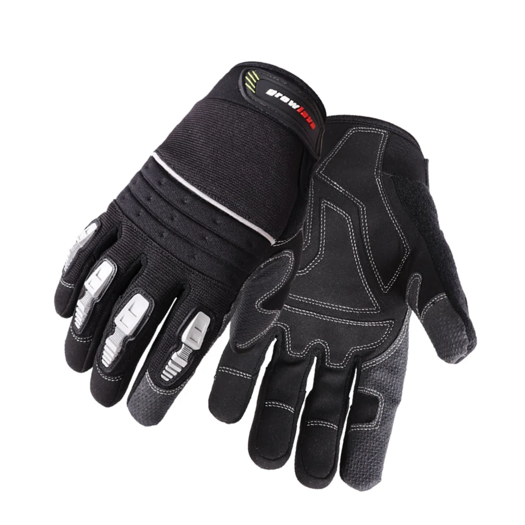 Hard-Wearing Anti-Skid TPR Impact Protection Safety Mechanical Tactical Gloves