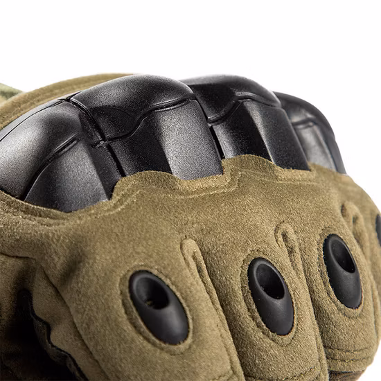 Guantes tácticos de pantalla táctil para motocicleta con protección completa para los nudillos y los dedos