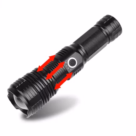 120000 Super brillante potente táctica recargable LED fuerte antorcha