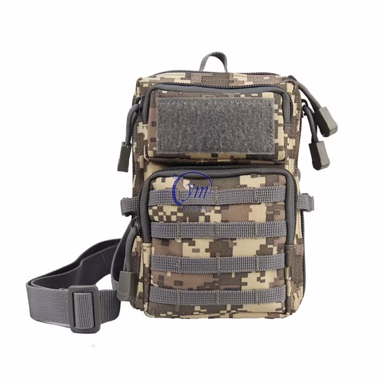Bolsa de accesorios tácticos de nailon para exteriores con ventilador militar Molle